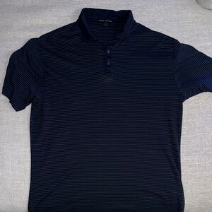 Robert Barakett Midnight Striped Polo